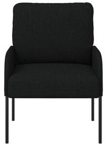 Nowoczesna czarna sofa z zaokrÄ glonymi poduszkami i minimalistycznym stylem