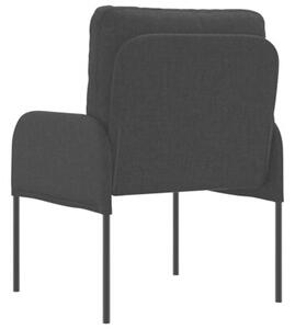 Nowoczesna czarna sofa z zaokrÄ glonymi poduszkami i minimalistycznym stylem