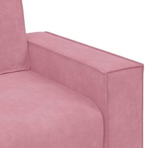 Sofa fotel różowy 100x78x84 cm aksamit