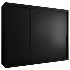 Szafa przesuwna Garderoba SIMA T 250 czarny + u. czarny