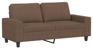 Sofa 2-osobowa, brÄ zowa, 140 cm, tapicerowana tkaninÄ