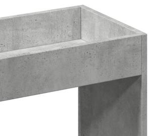 Kredens, szarość betonu, 92x33x180 cm, materiał drewnopochodny