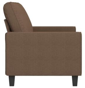 Sofa 2-osobowa, brÄ zowa, 140 cm, tapicerowana tkaninÄ