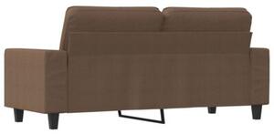 Sofa 2-osobowa, brÄ zowa, 140 cm, tapicerowana tkaninÄ