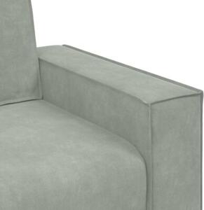 Sofa fotel jasnoszary 100x78x84 cm aksamit