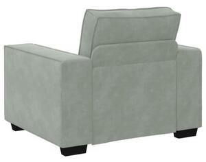 Sofa fotel jasnoszary 100x78x84 cm aksamit