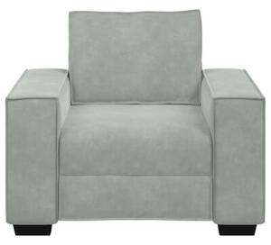 Sofa fotel jasnoszary 100x78x84 cm aksamit