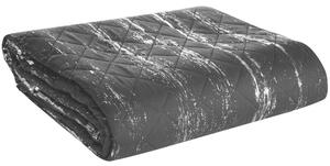 Narzuta EUROFIRANY D91 Blink 1 170 x 210 cm Czarno-srebrny