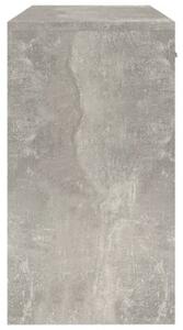 Biurko z szufladą i szafką, szarość betonu, 100x40x73 cm