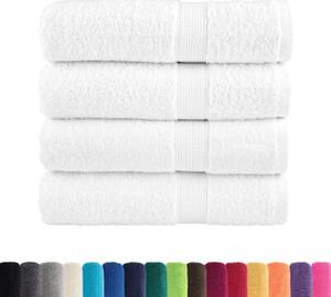 Ręczniki premium, solund, 4 szt., białe, 70x140 cm, 600 g/m²