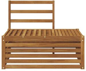 Sofa końcowa na zewnątrz naturalny 91 x 63 x 73 cm