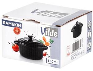 Miseczka do zapiekania porcelanowa z pokrywką 150 ML