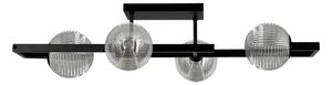 Sufitowa lampa z czterema kloszami grafitowa K3-L77