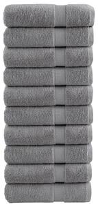 Ręczniki premium, solund, 10 szt., szare, 50x100 cm, 600 g/m²