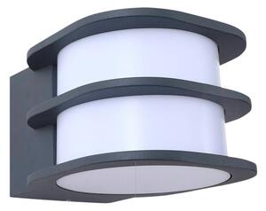 Lindby - Fyra Round LED Smart Na zewnątrz Lampa Ścienna Szary