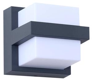 Lindby - Fyra Square LED Smart Na zewnątrz Lampa Ścienna Szary