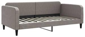 Sofa z funkcją spania, kolor taupe, 100x200 cm, obita tkaniną