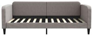 Sofa z funkcją spania, kolor taupe, 100x200 cm, obita tkaniną