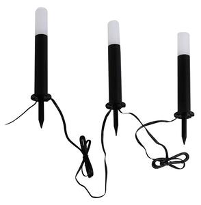 Lindby - Elvor LED Smart Lampa Ogrodowa 3 pcs. Czarny/Biały