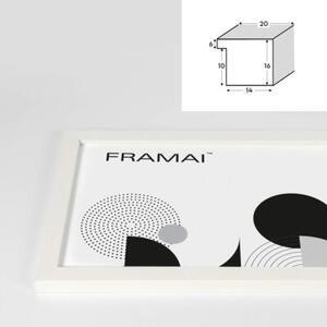 Biała ramka na zdjęcia w rozmiarze 50x50 cm FRAMAI®