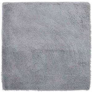 Szary dywan z długim włosiem 200x200 T3-C55