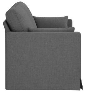 Nowoczesna sofa moduÅowa w kolorze ciemnoszarym z ergonomicznym wsparciem i metalowÄ ramÄ