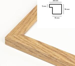 Dębowa ramka na zdjęcia w rozmiarze 10x15 cm FRAMAI®