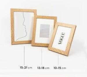 Dębowa ramka na zdjęcia w rozmiarze 10x15 cm FRAMAI®