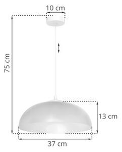 Lampa wisząca Light Home LH Misa 1xE27 klosz 37cm szary