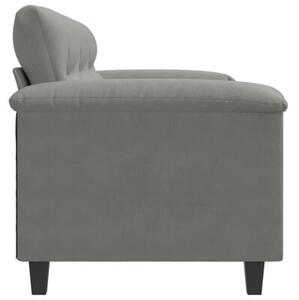 Sofa, 3-osobowa ciemnoszary, 180 cm, tapicerowana mikrofibrÄ