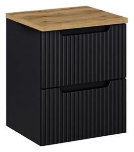 Szafka pod umywalkę NOVA BLACK 82-50-2S 50cm czarna