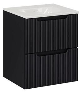 Szafka pod umywalkę NOVA BLACK 82-50-2S 50cm czarna