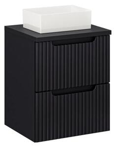 Szafka pod umywalkę NOVA BLACK 82-50-2S 50cm czarna