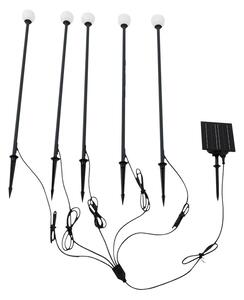 Lindby - Freydis Lampa z ogniwem słonecznym w/Kołek uziemiający 5 pcs. Czarny