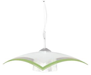 Biało-zielona lampa wisząca do kuchni E0-S63