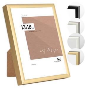 Ramka na zdjęcia 13x18 cm aluminiowa złota Zestaw 5 ramek 13x18 cm LUCA®
