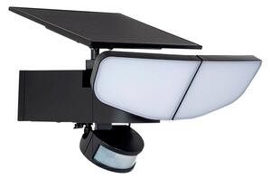 Lindby - Naelin Ogniwo słoneczne Lampa Ścienna w/Sensor Czarny