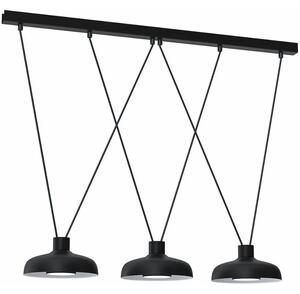 Czarna loftowa lampa wisząca led - K610-Segro