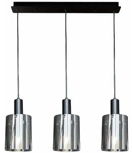 Czarna metalowa lampa wisząca H8-G16