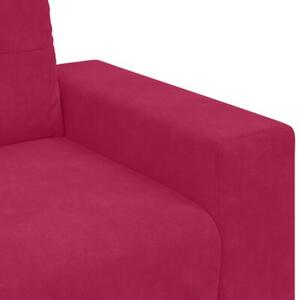 Sofa fotel wino czerwone 100x78x80 cm aksamit