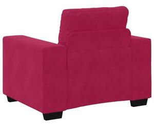 Sofa fotel wino czerwone 100x78x80 cm aksamit