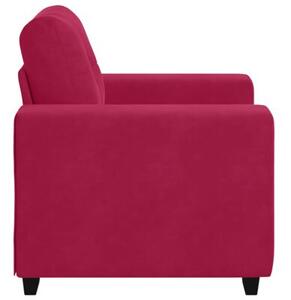 Sofa fotel wino czerwone 100x78x80 cm aksamit