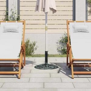 Podstawa pod parasol, zielona, 9 kg, 40 cm, żeliwo