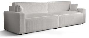 Biała sofa tapicerowana z funkcją spania W3-R85