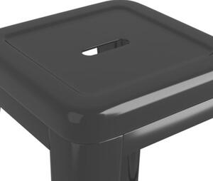 Zestaw 5-częściowy mebli barowych, czarny