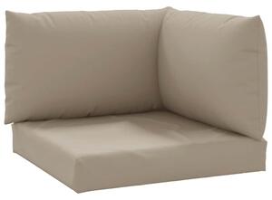 Poduszki na palety, 3 szt., taupe, tkanina oxford