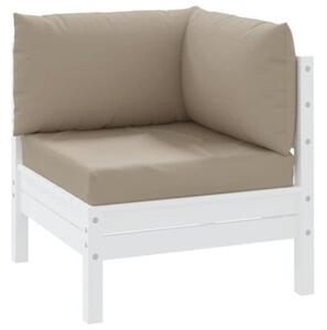Poduszki na palety, 3 szt., taupe, tkanina oxford