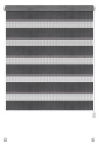 Ciemnoszara roleta dzień i noc 42,5x150 cm Zebra – Gardinia
