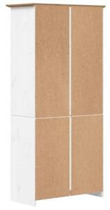 Biblioteczka bodo, brązowa, 82x40x173 cm, sosnowa, 5 półek