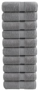 Ręczniki toaletowe premium, solund 10 szt. szare 30x30cm 600 g/m²